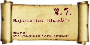 Majszterics Tihamér névjegykártya